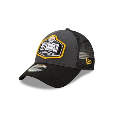Pittsburgh Steelers Gorra | New Era NFL Draft 9forty Adjustable Cap Mexico - Grises